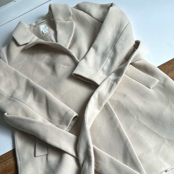 H&M trench coat women’s size 10 beige - Picture 10 of 11